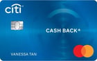 Citi Cash Back+ Card image
