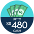 Up to $480 Cash or over $800 in Rewards!