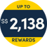 Up to $2,138 Rewards