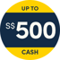 Up to S$500 CASH + Halloween Ghostly Gifts